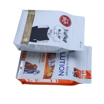 reusable Flat Bottom Zipper pet food Bag Keep Fresh Food Packaging Pouch for royal canin dog food