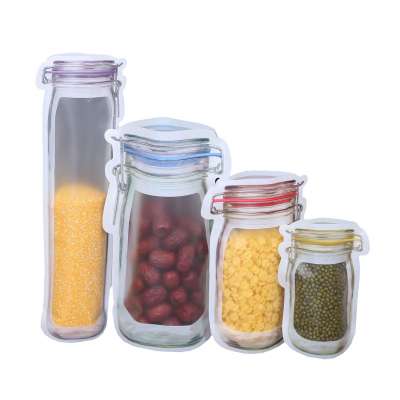 Mason Jar  Snack Sandwich  Airtight Seal Storage Leakproof Food Saver Bags